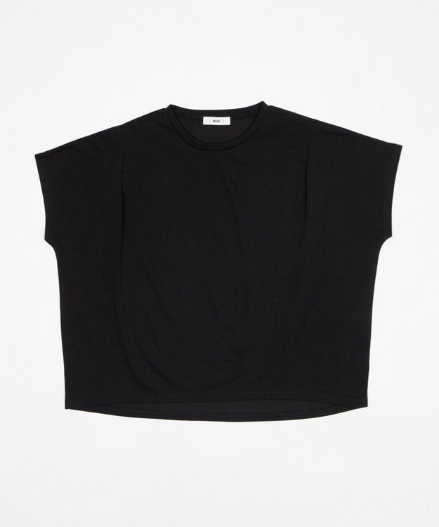 WEGO 【2026春夏新作】接触冷感フレンチスリーブT ブラック