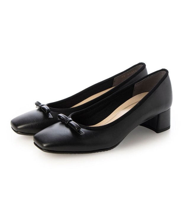 Riz raffinee <Riz raffinee>【レイン対応】リボンパンプス ブラック