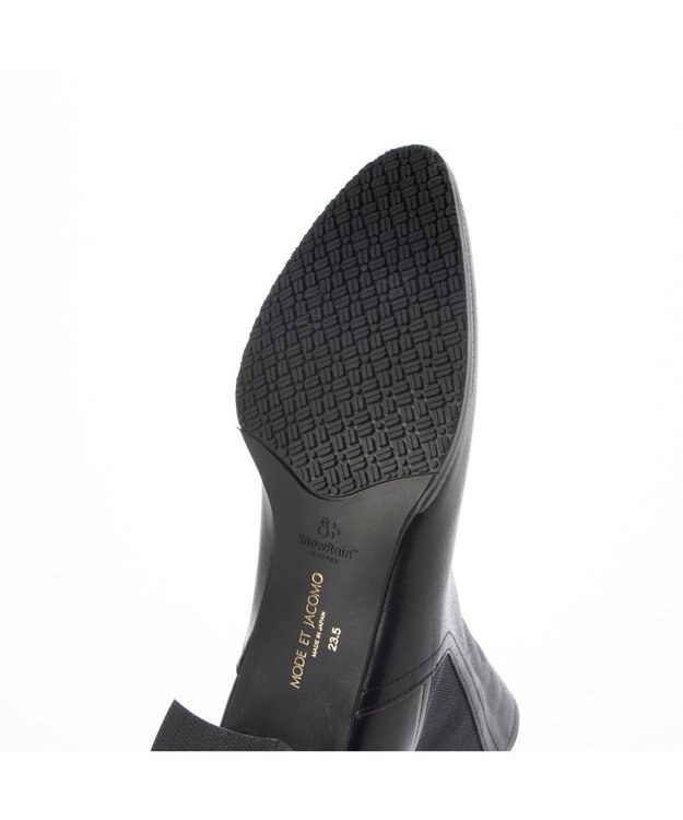 MODE ET JACOMO <MODE ET JACOMO>サイドゴアレザーショートブーツ ブラック