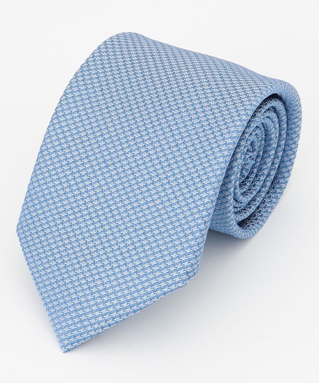 J.PRESS MEN タッサーシルク ネクタイ サックスブルー系