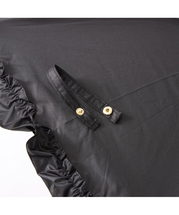UNBILLION カシュネ cachenez / 【晴雨兼用】【日傘】 【UV カット率99.999.9％以上】PUビッグフリルトップレス折りたたみ傘 ブラック