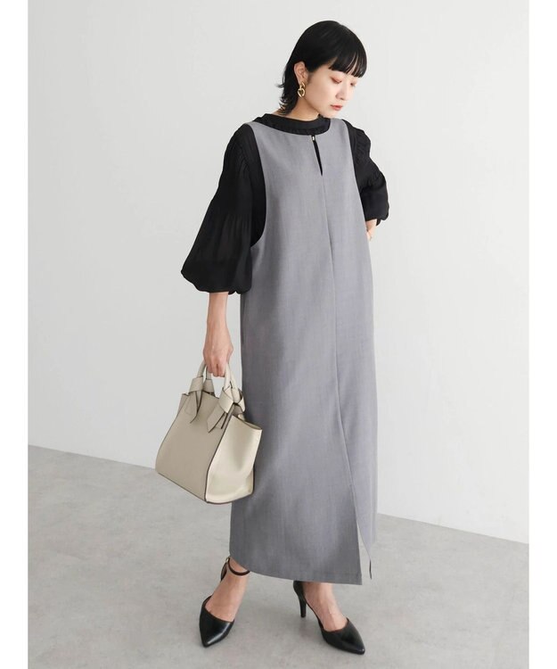 Green Parks 前後２ｗａｙハイスペックジャンパースカート Gray