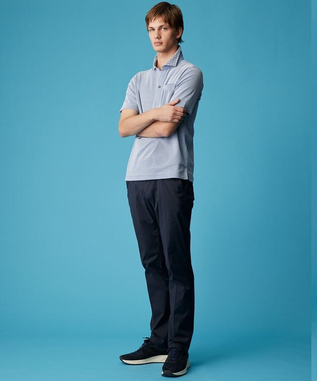 JOSEPH ABBOUD 【愛されて20年！オーガニックコットン使用】ダディ ポロシャツ ダルブルー系