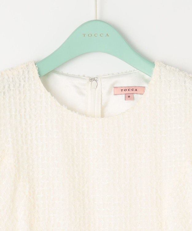 TOCCA 【洗える】CHANTILLY PUFF ドレス アイボリー系
