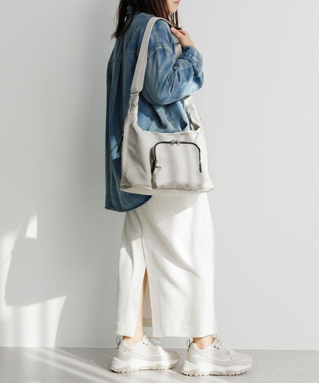 ACE BAGS & LUGGAGE HAyU × ace. フィカス ショルダーバッグ 19103 ハユ ライトグレー