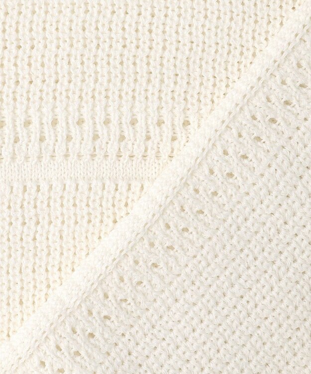 組曲 L 【先行予約】ボーダーレース ニット ホワイト系