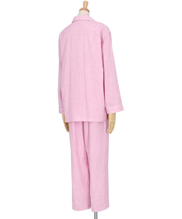 ワコール／睡眠科学 パジャマ 長袖 長ズボン 綿100%(本体) 二重ガーゼ レディース YDX518 睡眠科学／ワコール ピンク