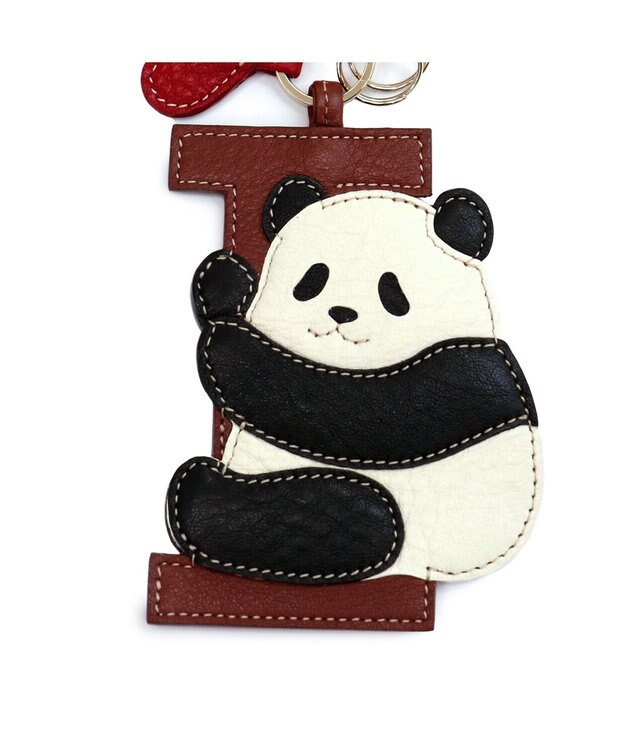 IBIZA アニマーダ　牛革　チャーム（パンダ） 黒