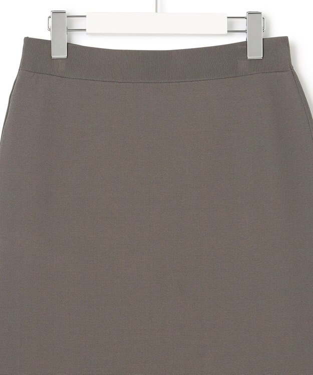 23区 S 【洗える】レーヨンポリエステルストレッチ タイト ニットスカート グレー系