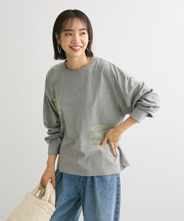 Green Parks ・ＥＬＥＮＣＡＲＥ　ＤＵＥ　２ロゴｐｔロンＴＥＥ Gray Mixture