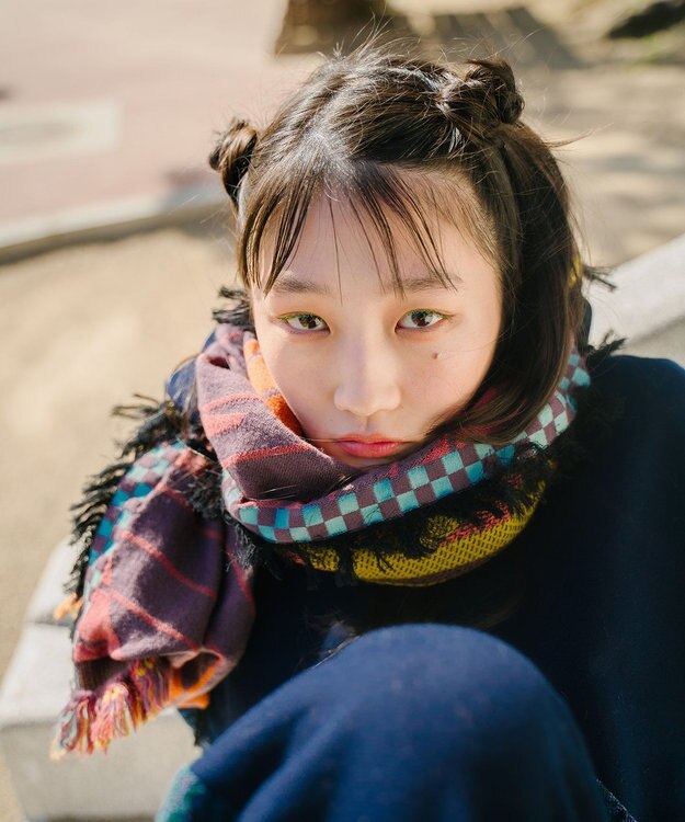 POLS Breeze モヒカンウールストール ブラウン