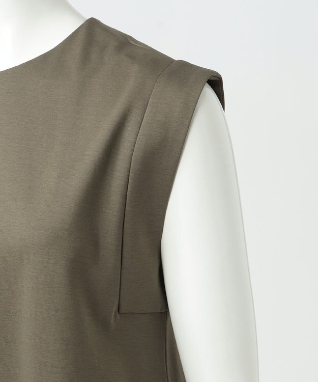 23区 【エステータ】スビンプラチナムポンチ ワンピース カーキ系