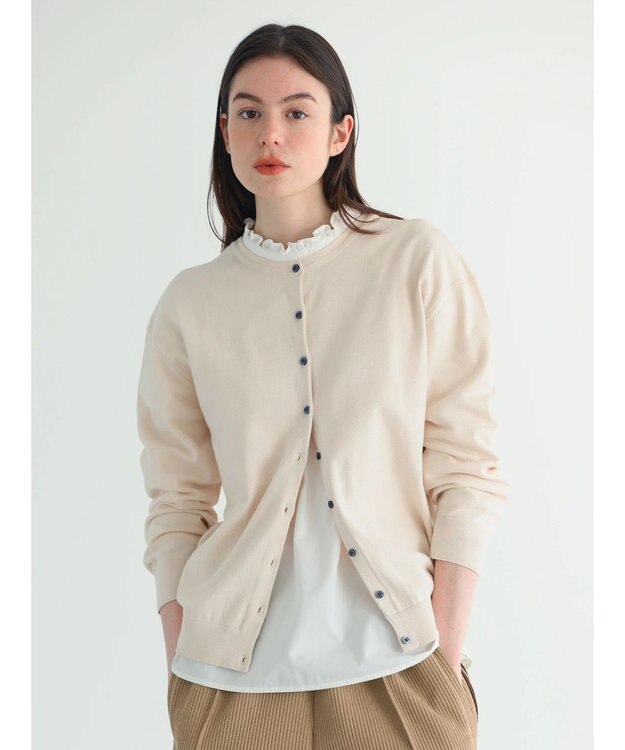 CRAFT STANDARD BOUTIQUE 衿フリルブラウス Off White