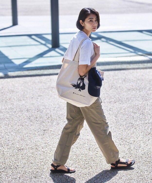 JOSEPH ABBOUD MOUNTAIN 【CREA掲載・レディースシルエット・ECO撥水/抗菌性/軽量】タスランワッシャー クライミングカーゴ パンツ ベージュ系