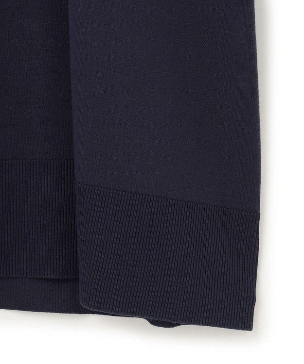 UNFILO L 【Lサイズ・WEB限定】マイビューティニット  Vネックワンピース ネイビー