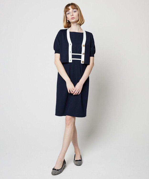 TOCCA 【UVカット＆洗える！】LILY ドレス ネイビー系