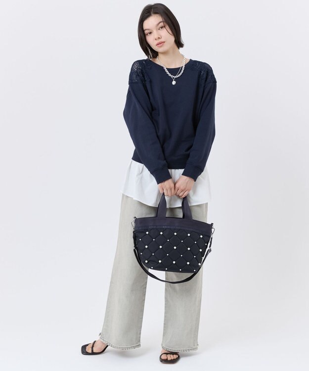 LeSportsac BUCKET TOTE W PEARLS/ディープシーパール ディープシーパール