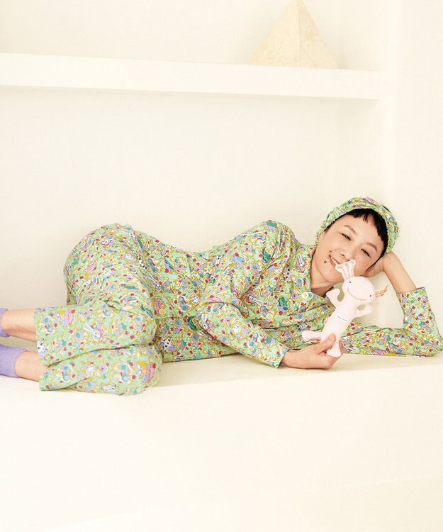 tsumori chisato SLEEP ツモリチサト パジャマ 綿100%(本体) 天竺素材 長袖 9分丈 レディース UDX592 /ワコール メロン