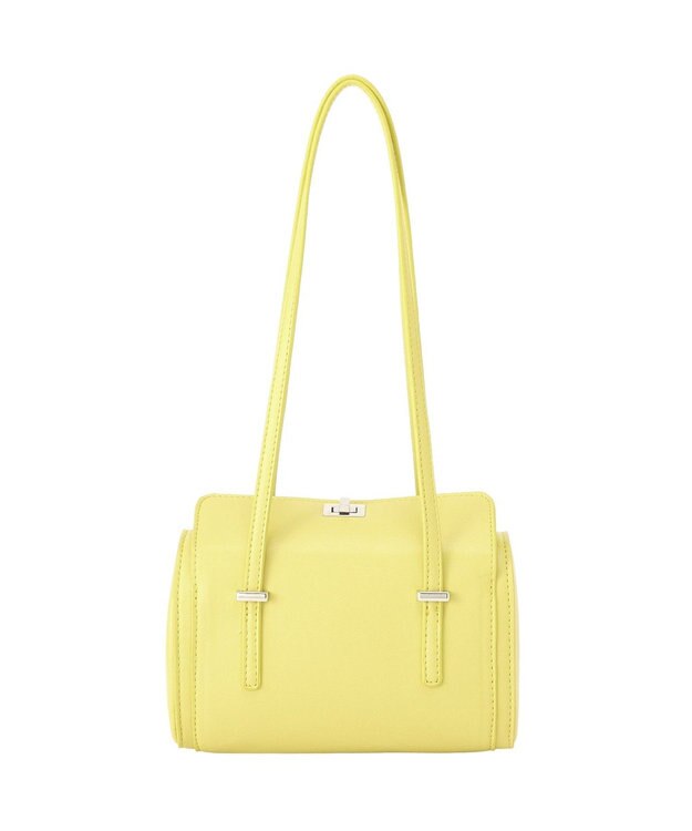 YECCA VECCA フェイクレザーミニボストンバッグ Yellow