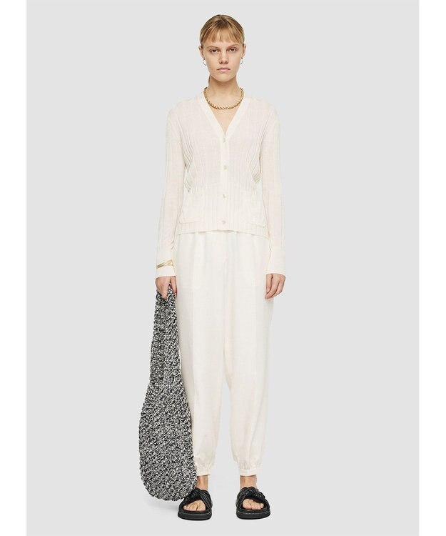 JOSEPH 【洗える】クリスピーレーヨン　カーディガン Ivory