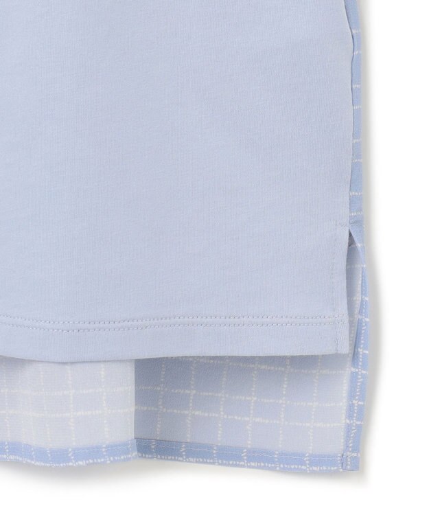 JOSEPH 【洗える】アクロスプリント×ジャージー　カットソー Sky blue