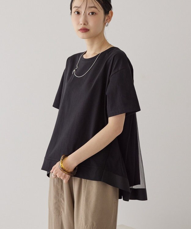 AMERICAN HOLIC バックチュールレイヤードカットプルオーバー Black