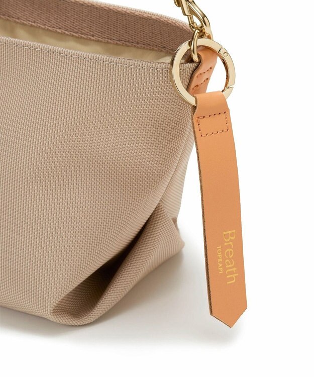 TOPKAPI 【Breath TOPKAPI】Aerial エアリアル ナイロン カラーストラップ付き ショルダーバッグ /軽量 ライトベージュ