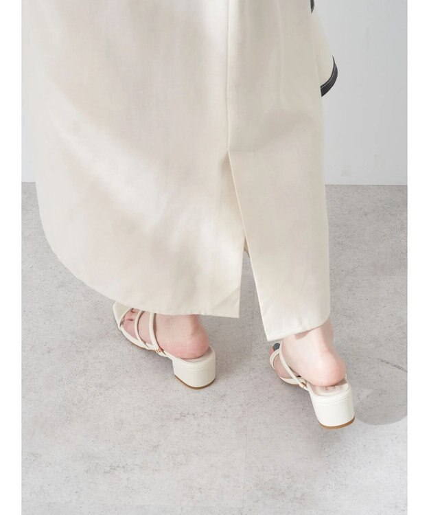 earth music&ecology リサイクルポリエステルブレンドキャミワンピース Light Beige