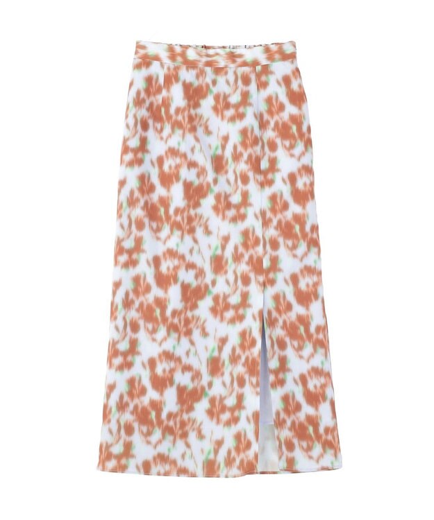 CRAFT STANDARD BOUTIQUE フラワープリントスリットロングスカート Purple