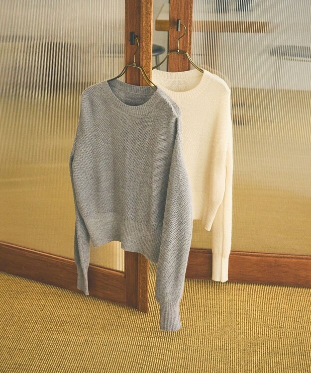 大草直子さんアドバイザー〉ベビーアルパカ×シルクハニカムニット