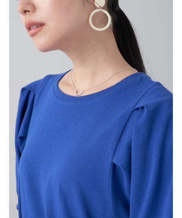 earth music&ecology Ａラインカットワンピース Royal Blue