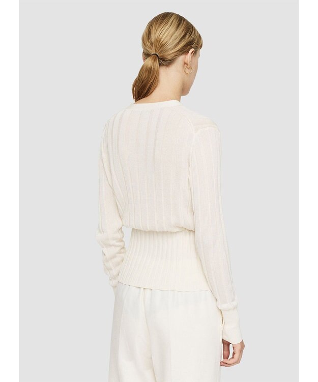 JOSEPH 【洗える】クリスピーレーヨン　カーディガン Ivory