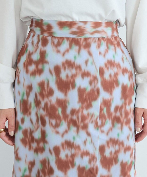 CRAFT STANDARD BOUTIQUE フラワープリントスリットロングスカート Purple