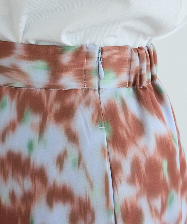 CRAFT STANDARD BOUTIQUE フラワープリントスリットロングスカート Purple