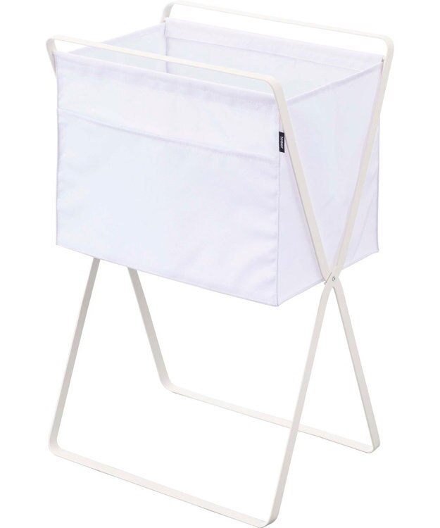 tower 折り畳み高床式ランドリーバスケット タワー ホワイト ホワイト