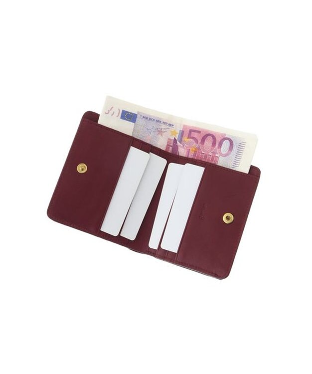 genten 【新色】フレスコ 二つ折り財布 カシス