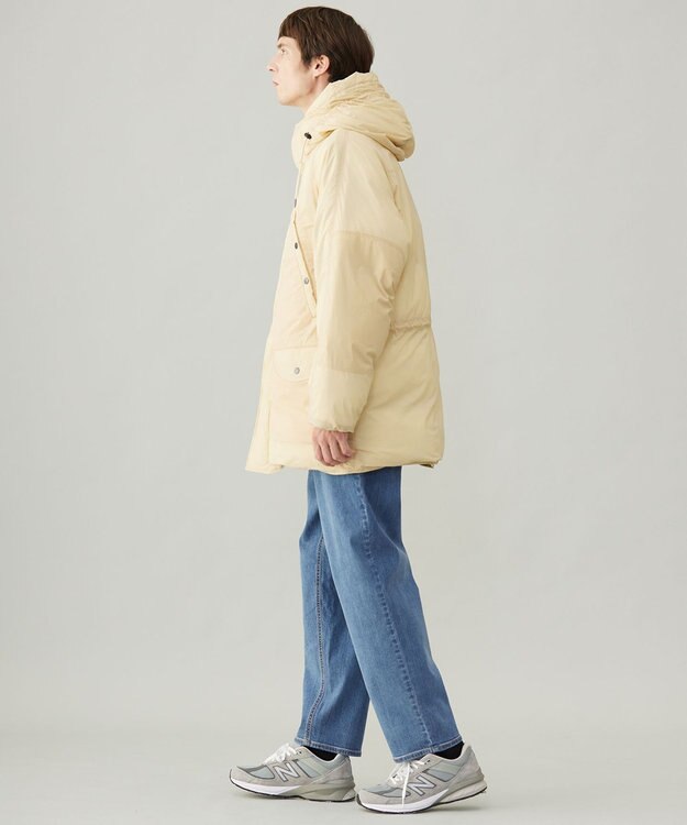 UNFILO MENS 【男女兼用】ウォーム ライトムーブ ミリタリーアウター  [24年秋冬商品] イエロー ベージュ