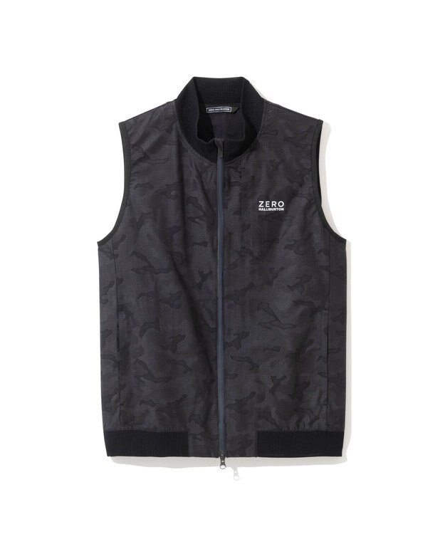 ZERO HALLIBURTON クールドッツ カモフラージュ ベスト ZHG-A4S10B 82823 ゴルフウェア ネイビー