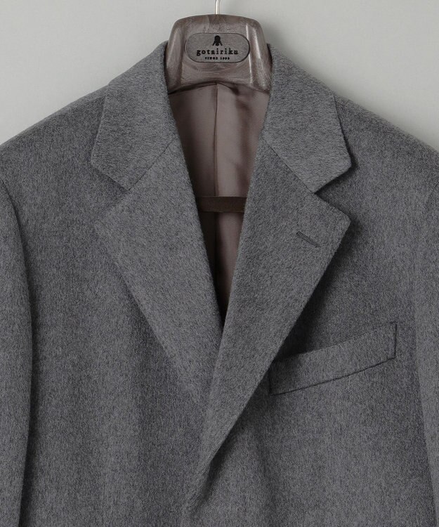 GOTAIRIKU 【MTRピュアカシミヤ】シングルブレストチェスターフィールドコート グレー系