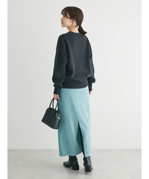 Green Parks 刺繍ロゴニットプルオーバー Dark Gray