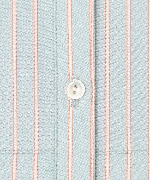 J.PRESS LADIES ストライプジャージー フリル カットソー ミントベース系