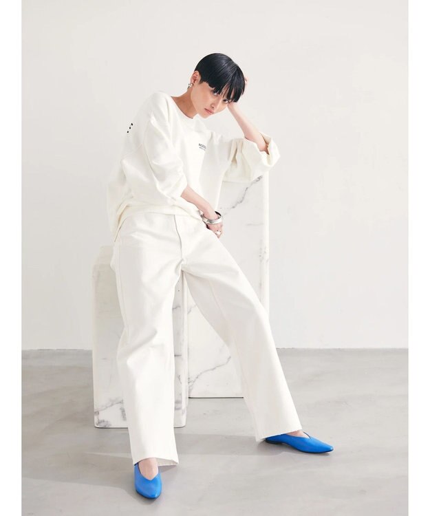 AMERICAN HOLIC ワイドデニム White