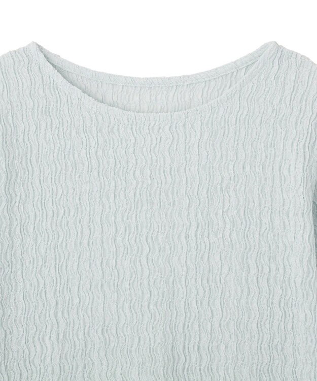 earth music&ecology ランダムヨウリュウカットプルオーバー Light Blue