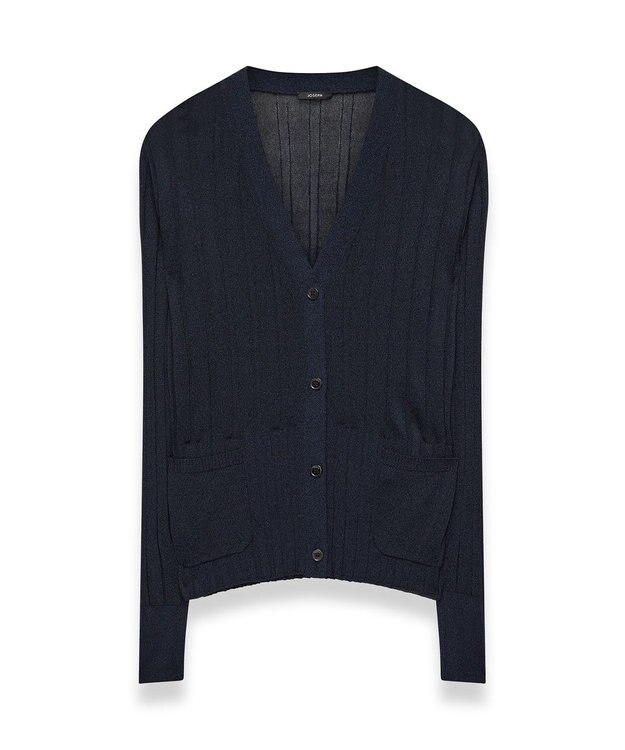 JOSEPH 【洗える】クリスピーレーヨン　カーディガン Navy