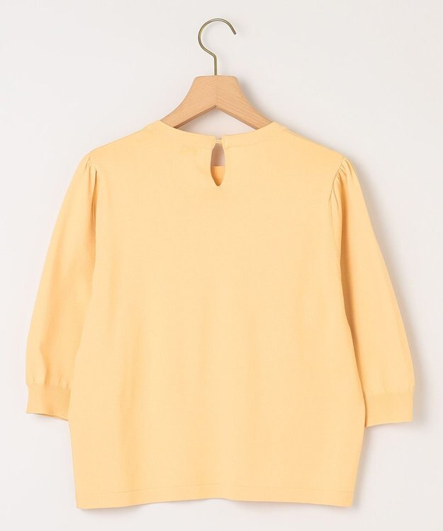 組曲 S 【UVケア・接触冷感】MINA 6分袖ニットプルオーバー 【WEB限定】クリームイエロー系9