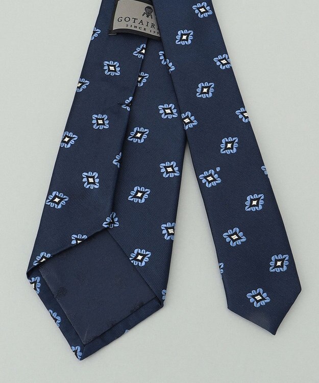 GOTAIRIKU 【日本製】西陣ネクタイ_ネイビー×サックス系 ネイビー系8