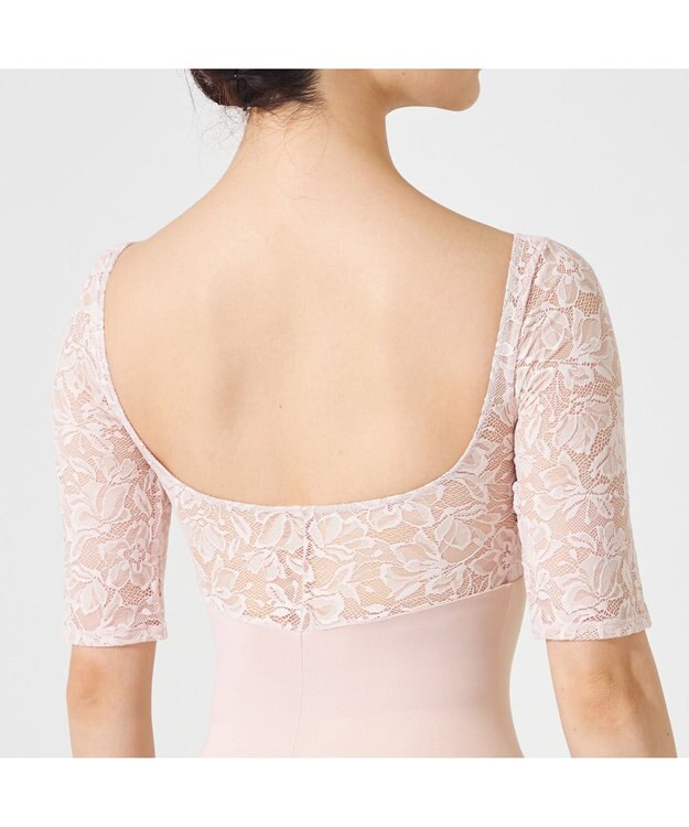 Chacott ◎【Nela ライン】ハーフスリーブレオタード ヨーロピアンピンク