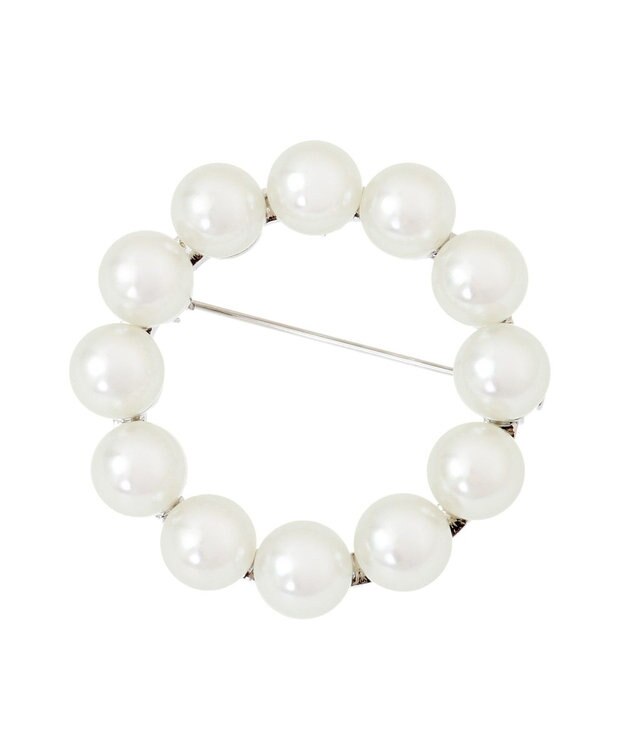 AMERICAN HOLIC パールモチーフブローチ Silver