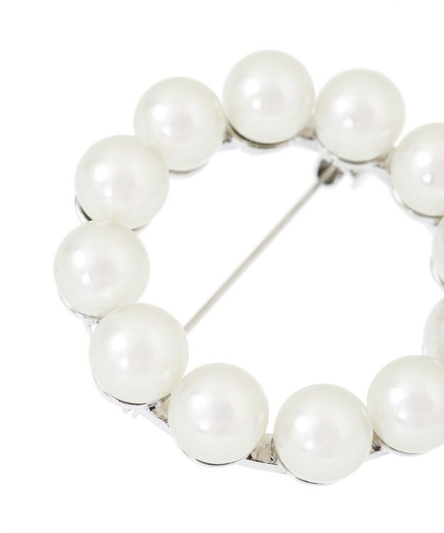 AMERICAN HOLIC パールモチーフブローチ Silver