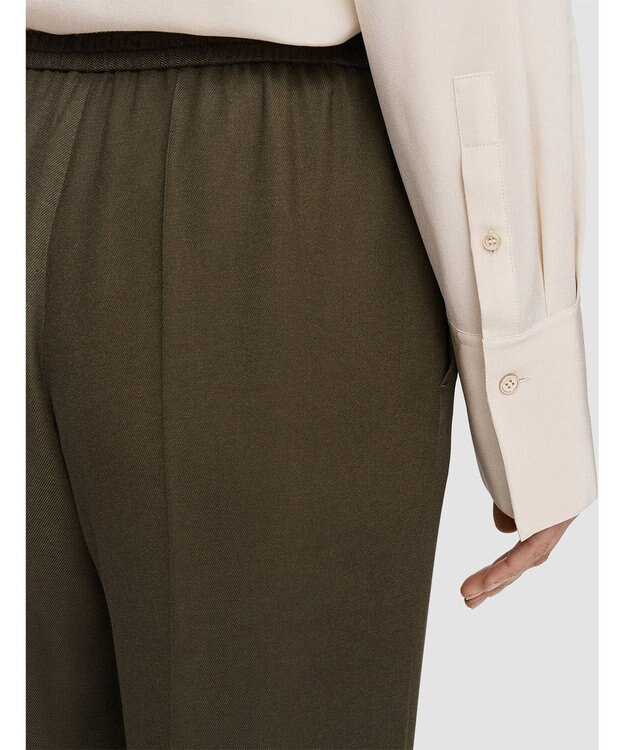 JOSEPH ビスコースツイル　イージートラウザーズ Hass Avocado